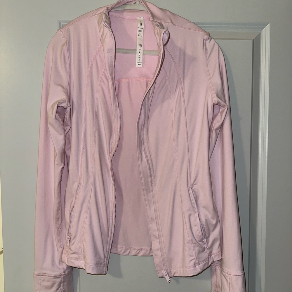 pink athletic jacket